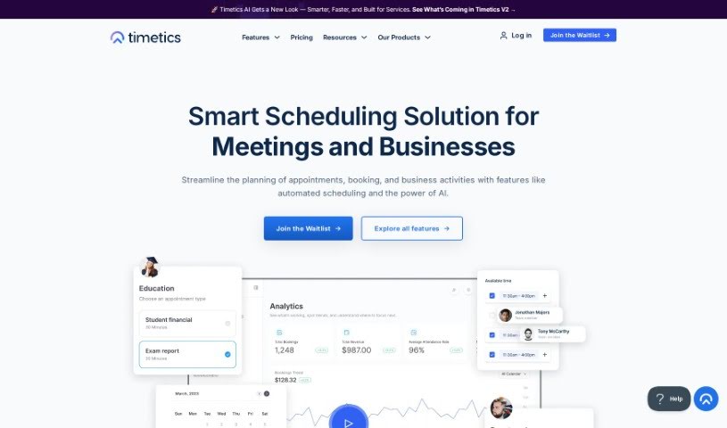 Screenshot of Timetics.ai