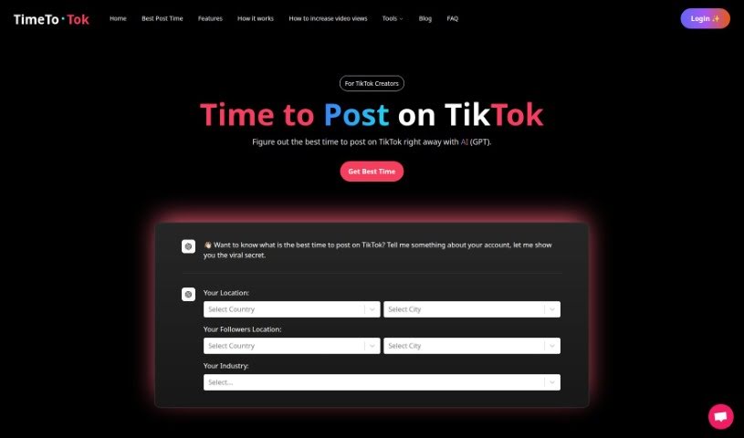 Screenshot of TimeToTok