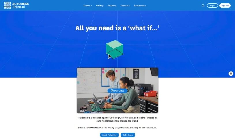 Screenshot of Tinkercad