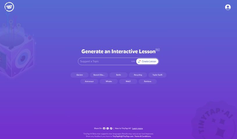 Screenshot of TinyTap