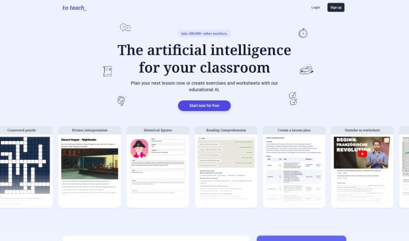 Screenshot of To Teach AI