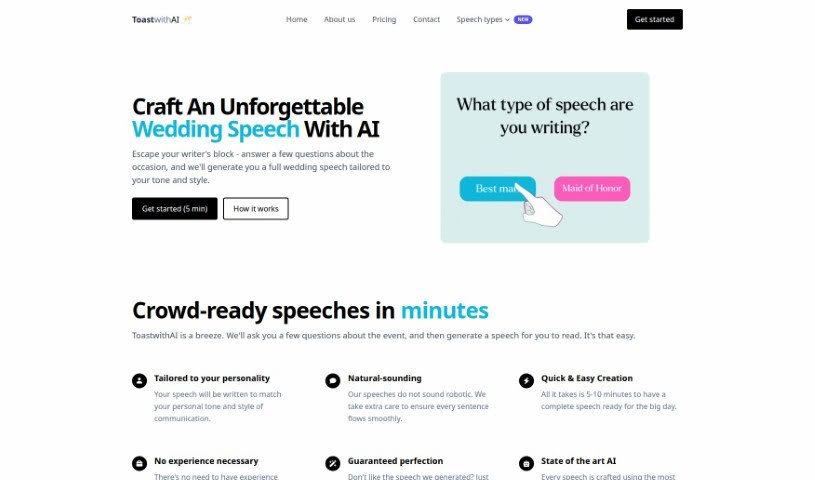 Screenshot of Toastwithai
