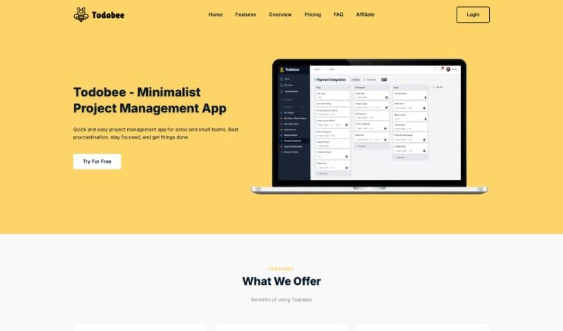 Screenshot of Todobee