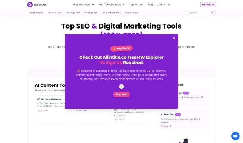 Screenshot of Topseokit