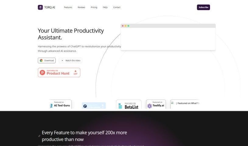 Screenshot of Torq AI