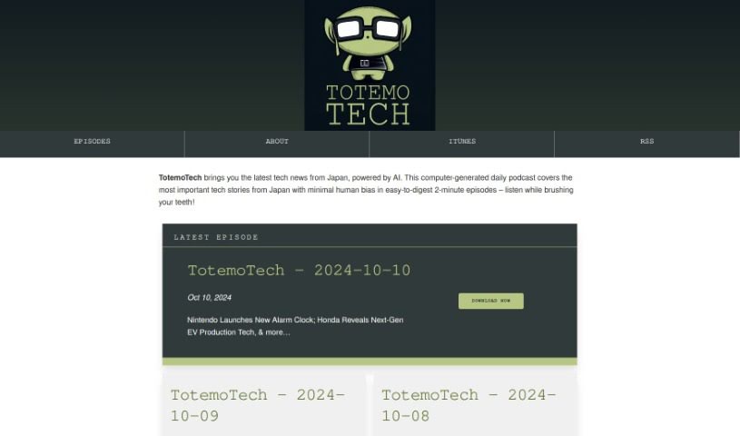 Screenshot of TotemoTech