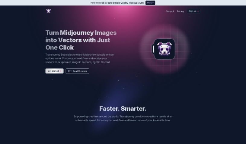 Screenshot of Tracejourney