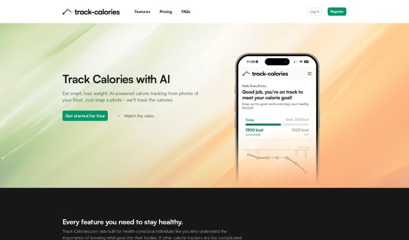 Screenshot of Track Calories Ai