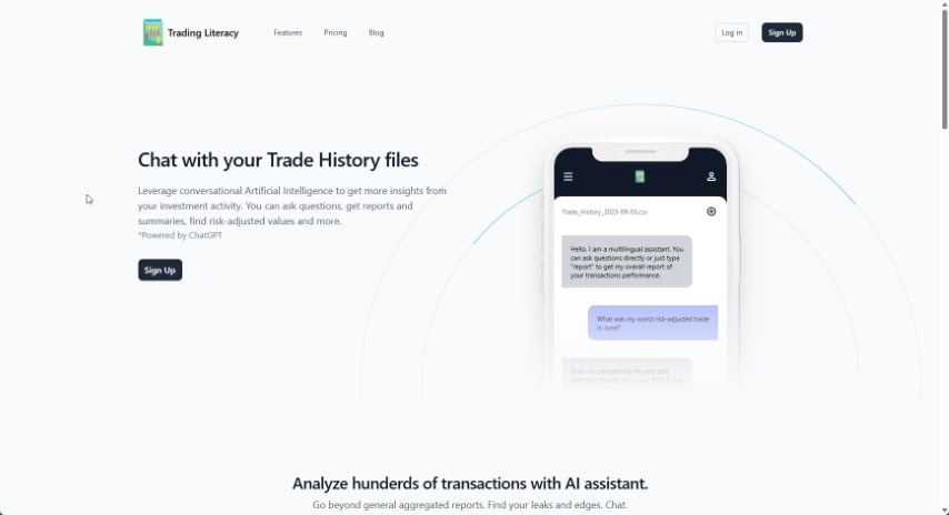 Screenshot of Trading Literacy