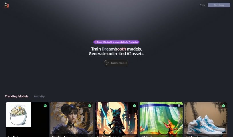 Screenshot of Trainengine.ai