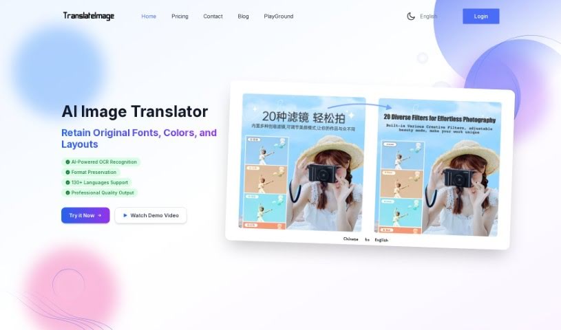 Screenshot of Translateimage