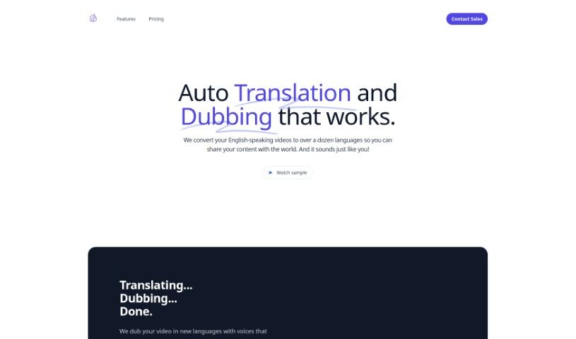 Screenshot of Translatethisvideo