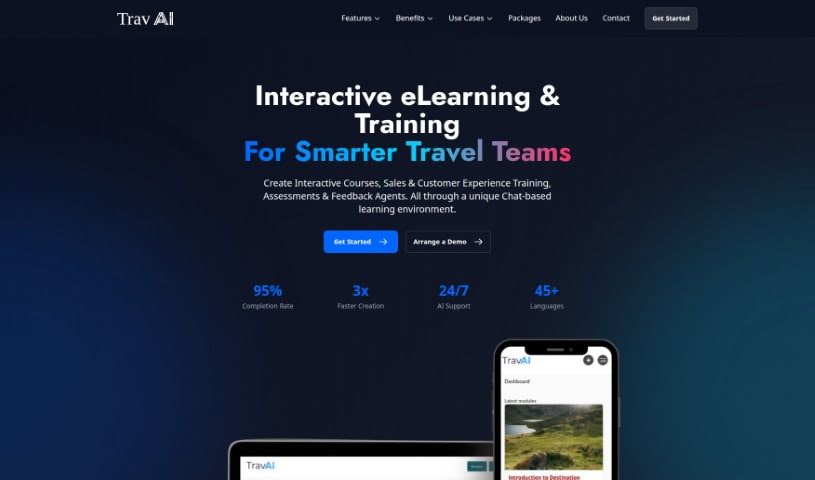 Screenshot of Travai