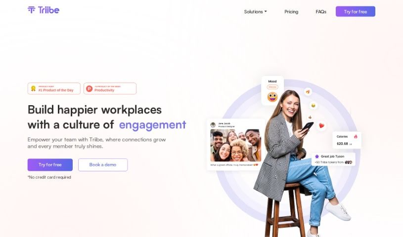 Screenshot of Triibe