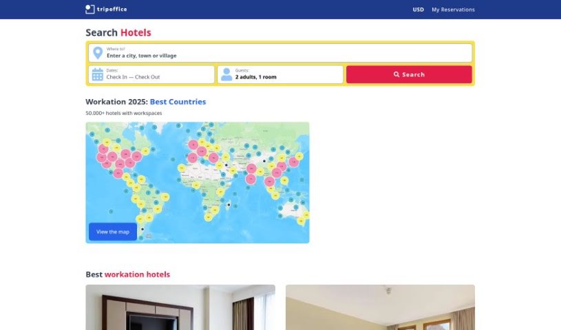 Screenshot of Tripoffice