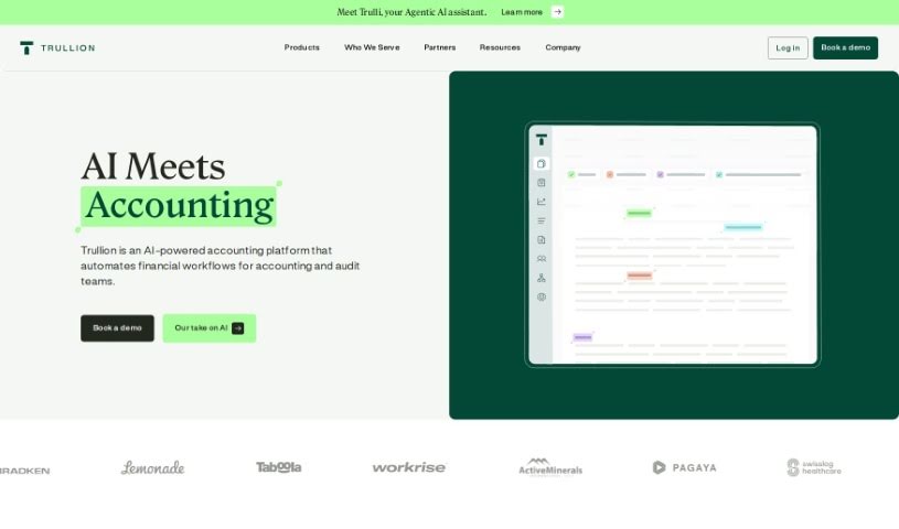 Screenshot of Trullion