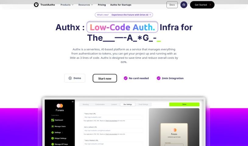 Screenshot of Trustauthx