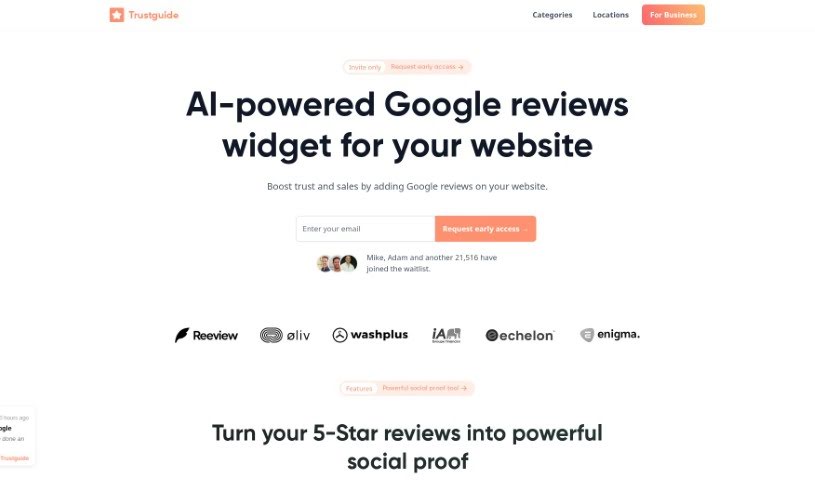 Screenshot of Trustguide