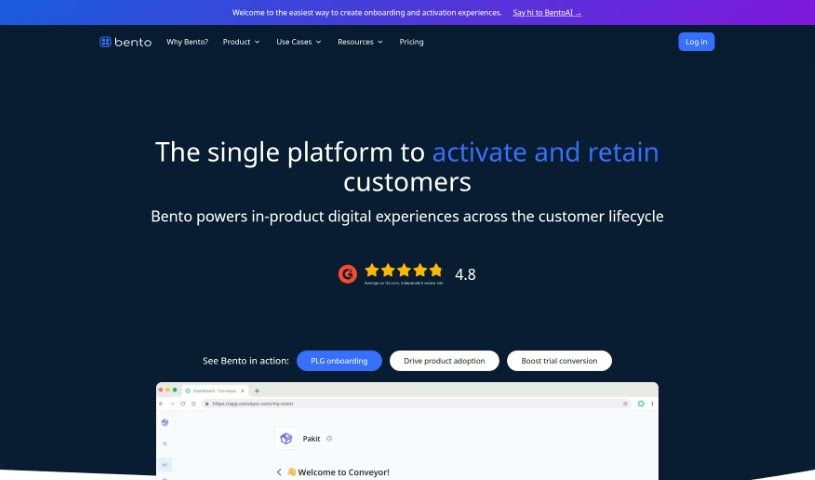 Screenshot of Try Bento