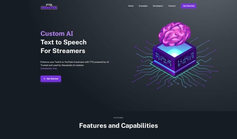 Screenshot of Tts.monster