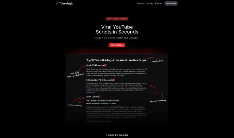 Screenshot of TubeMagic