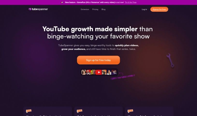 Screenshot of TubeSpanner