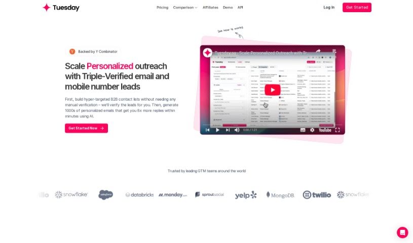 Screenshot of Tuesday