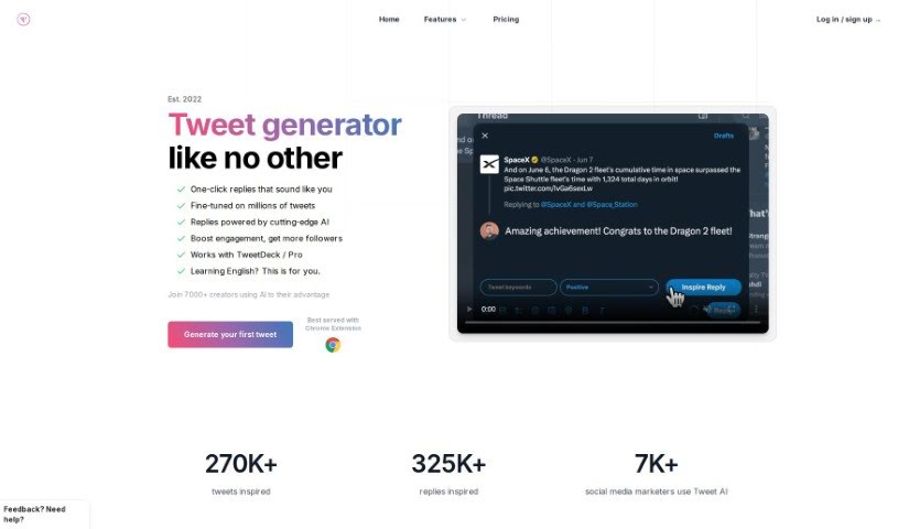 Screenshot of Tweet Ai