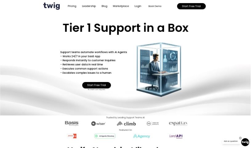 Screenshot of Twig AI