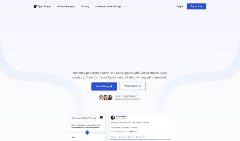 Screenshot of Type Prompt