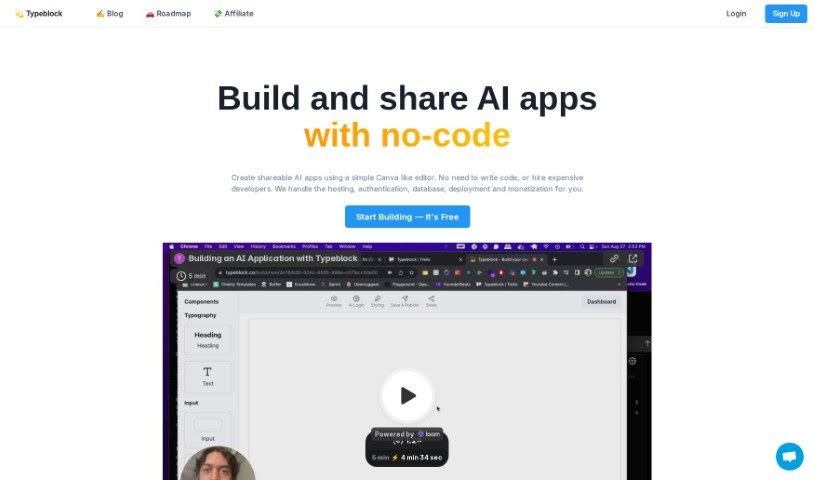 Screenshot of Typeblock