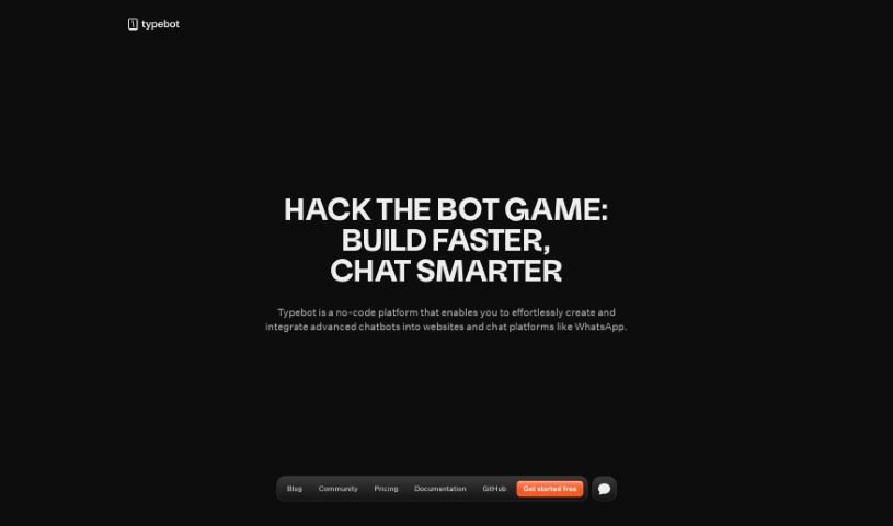 Screenshot of Typebot
