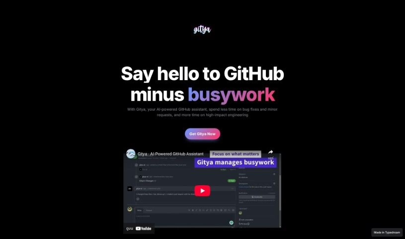 Screenshot of TypeDream Gitya