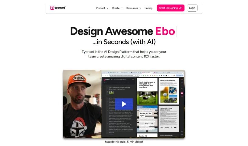 Screenshot of Typeset