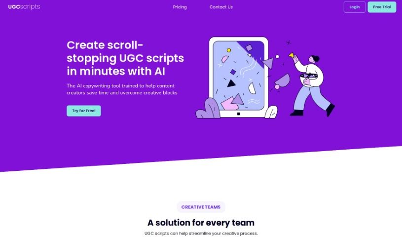 Screenshot of UGC Scripts