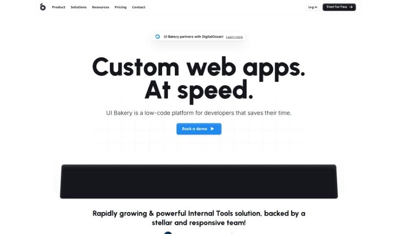 Screenshot of UI Bakery