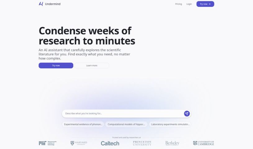 Screenshot of Undermind