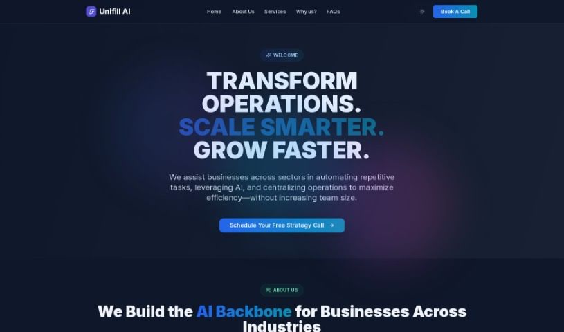 Screenshot of Unifill AI