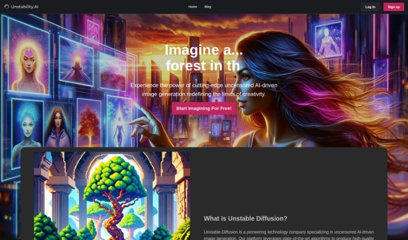 Screenshot of Unstable Diffusion