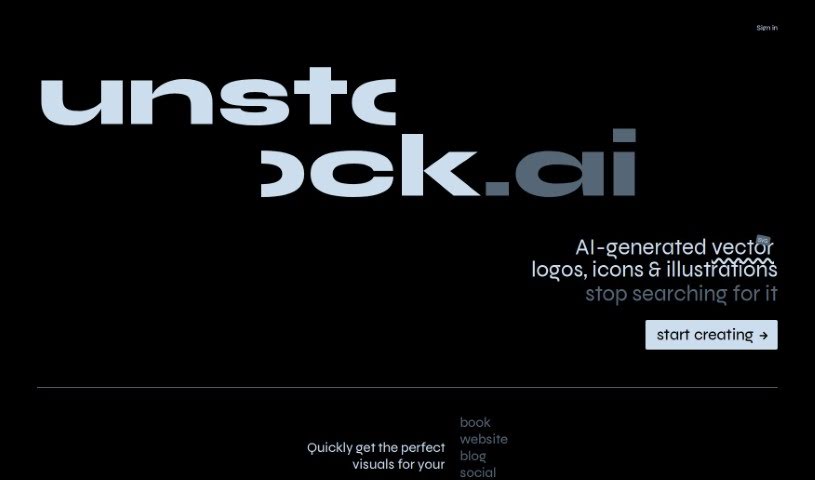 Screenshot of Unstock