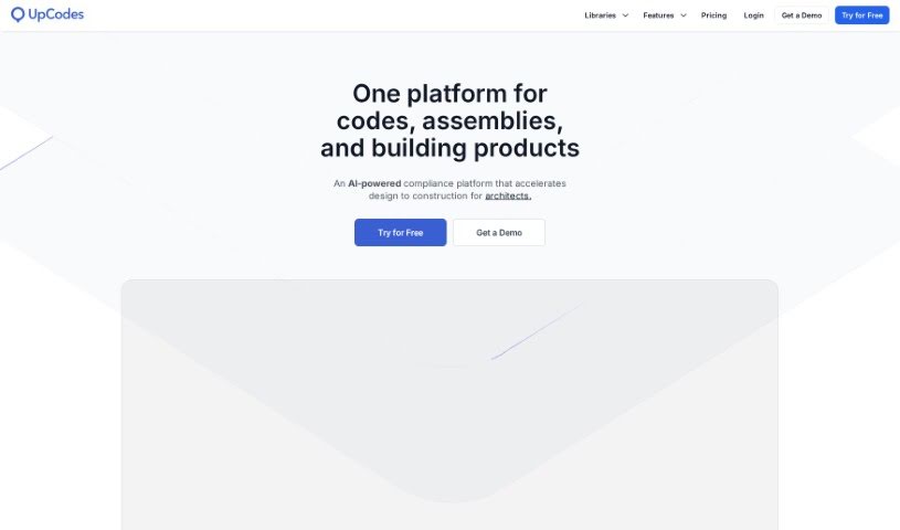 Screenshot of UpCodes