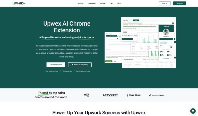 Screenshot of Upwex.io