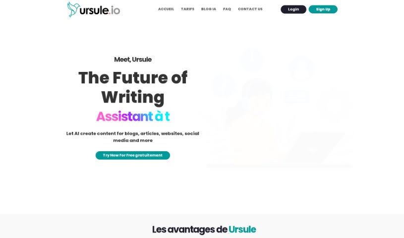 Screenshot of Ursule.io