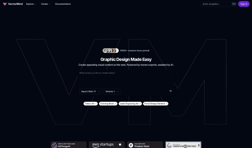 Screenshot of Vectormind