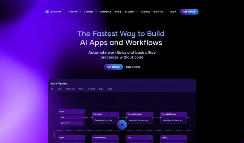 Screenshot of VectorShift