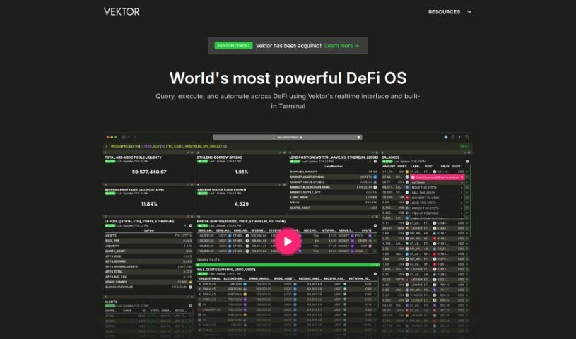 Screenshot of Vektor