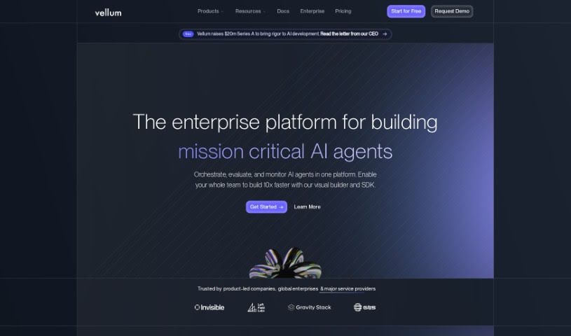 Screenshot of Vellum AI
