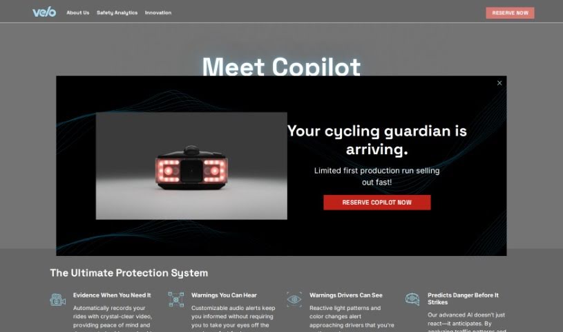 Screenshot of Velo.ai