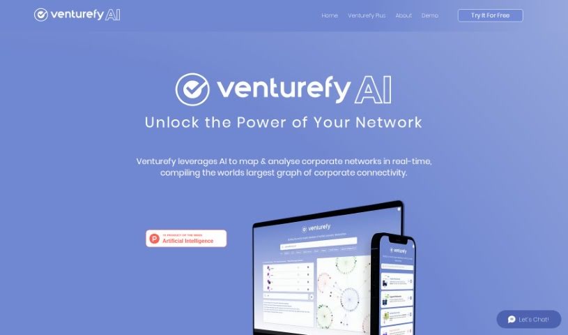 Screenshot of Venturefy