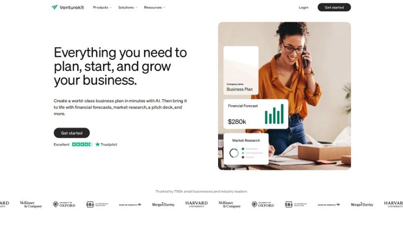 Screenshot of Venturekit